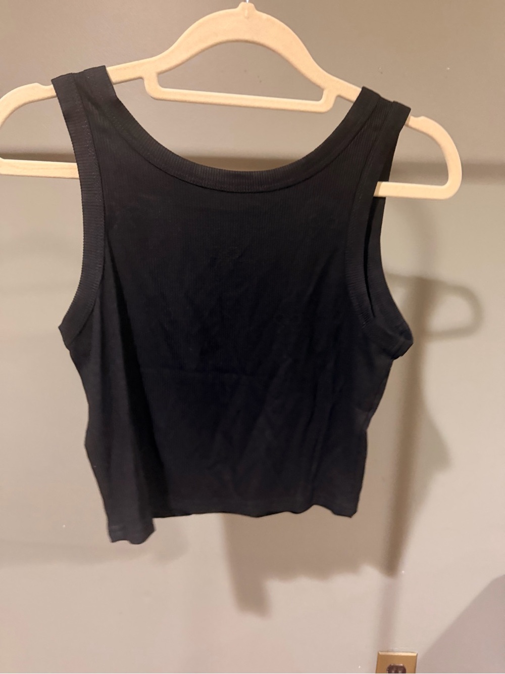 Black Rhinestone Bow Tank Top - Picture 2 of 3